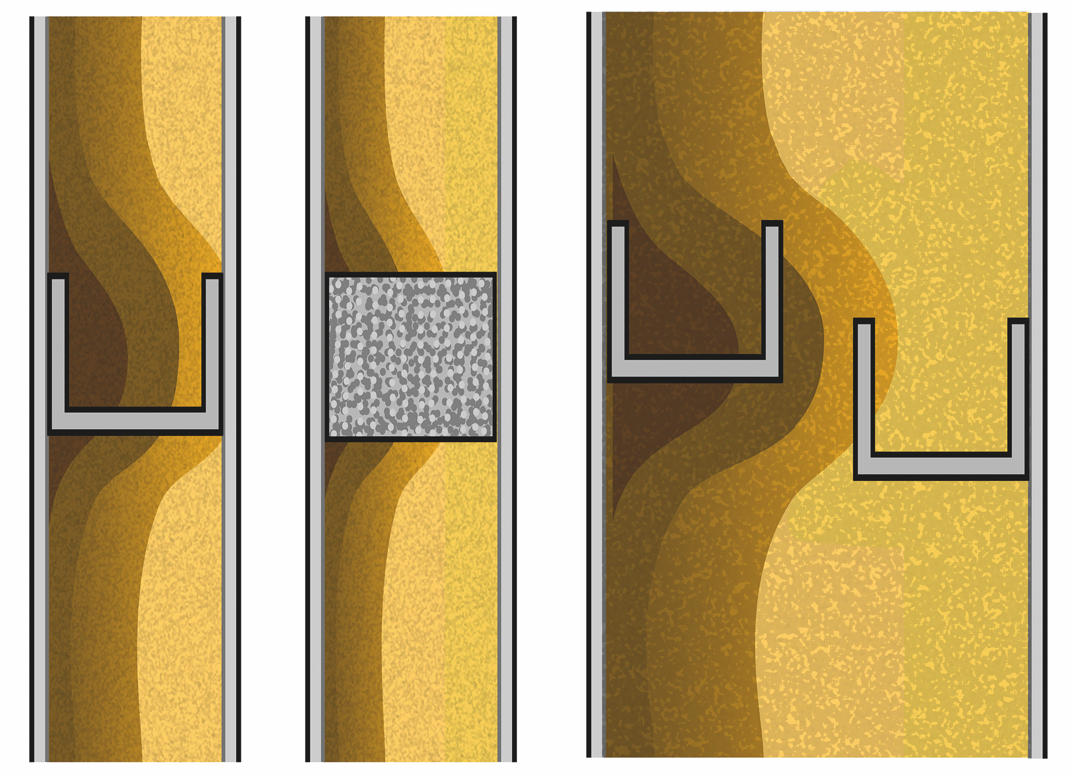 Comparing the U-value and R-value for steel stud wall, timber stud wall and double stud wall with uninterrupted insulation layer.